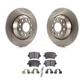 Rear Disc Brake Rotors Ceramic Pad Kit For Audi A6 Quattro With 302mm Diameter Rotor K8T-101958