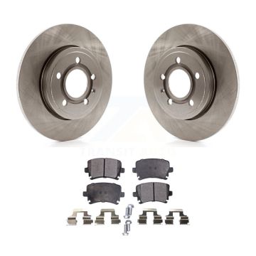 Rear Disc Brake Rotors And Ceramic Pads Kit For Audi A4 Quattro K8T-101960