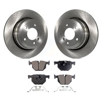 Rear Disc Brake Rotors & Ceramic Pad Kit For BMW 530xi 528i xDrive 535i 535xi 528xi 525xi K8T-101974