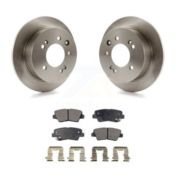 Rear Disc Brake Rotors And Ceramic Pads Kit For 2010 Hyundai Elantra Sedan From 03 23 10 K8T-101975