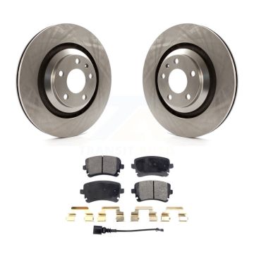Rear Brake Rotor Ceramic Pad Kit For 05-11 Audi A6 Quattro With 330mm Diameter K8T-101977