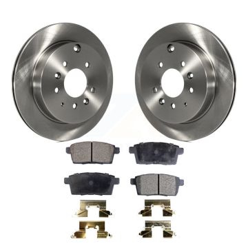 Rear Disc Brake Rotors And Ceramic Pads Kit For Ford Edge Mazda CX-7 Lincoln MKX K8T-101979