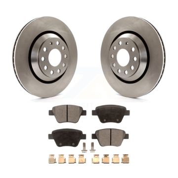 Rear Disc Brake Rotors And Ceramic Pads Kit For Volkswagen GTI Audi A3 Quattro K8T-101990
