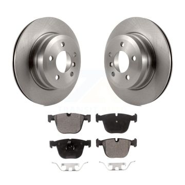 Rear Disc Brake Rotors And Ceramic Pads Kit For 2009 BMW X6 xDrive35i From 10 08 K8T-101992