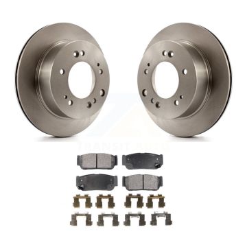 Rear Disc Brake Rotors And Ceramic Pads Kit For 2007-2009 Kia Sorento K8T-101997