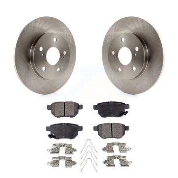 Rear Disc Brake Rotors Ceramic Pad Kit For Toyota Matrix Pontiac Vibe Corolla iM Scion xB K8T-102006