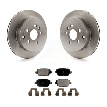 Rear Disc Brake Rotors And Ceramic Pads Kit For 2008-2011 Land Rover LR2 K8T-102008
