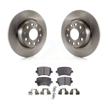 Rear Disc Brake Rotor Ceramic Pad Kit For Volkswagen Jetta GTI Passat Eos Audi A3 Quattro K8T-102015