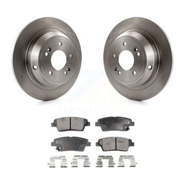 Rear Disc Brake Rotors And Ceramic Pads Kit For Hyundai Genesis G80 Kia K900 K8T-102022