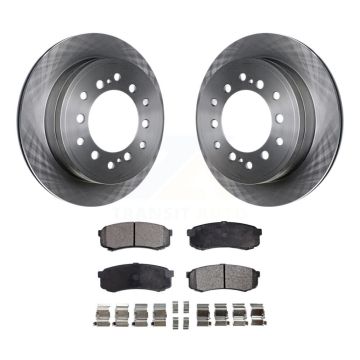 Rear Disc Brake Rotors And Ceramic Pads Kit For Toyota 4Runner Lexus GX460 FJ Cruiser K8T-102035