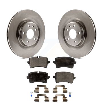 Rear Disc Brake Rotors And Ceramic Pads Kit For Audi Porsche Macan A6 Quattro A7 A8 K8T-102051
