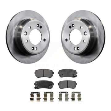 Rear Disc Brake Rotors And Ceramic Pads Kit For Hyundai Elantra Tucson Kia Sportage K8T-102052