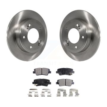 Rear Brake Rotors & Ceramic Pad Kit For Hyundai Elantra Kia Forte GT Soul Veloster Forte5 K8T-102063