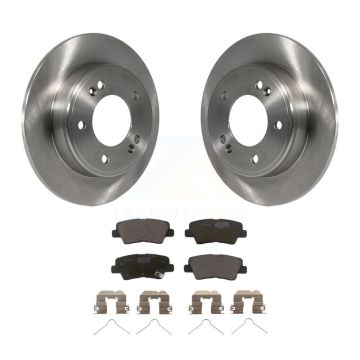 Rear Disc Brake Rotors And Ceramic Pads Kit For Hyundai Elantra Venue Kia Soul K8T-102064