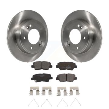 Rear Disc Brake Rotor & Ceramic Pad Kit For Kia Hyundai Kona Forte Soul Elantra GT Forte5 K8T-102065