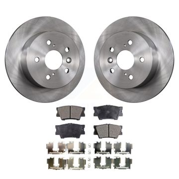 Rear Disc Brake Rotors And Ceramic Pads Kit For Toyota Camry Lexus ES350 Avalon ES300h K8T-102069