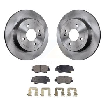 Rear Disc Brake Rotors And Ceramic Pads Kit For 2011 Hyundai Accent K8T-102071