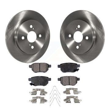 Rear Disc Brake Rotors And Ceramic Pads Kit For 2012-2018 Toyota Yaris K8T-102075