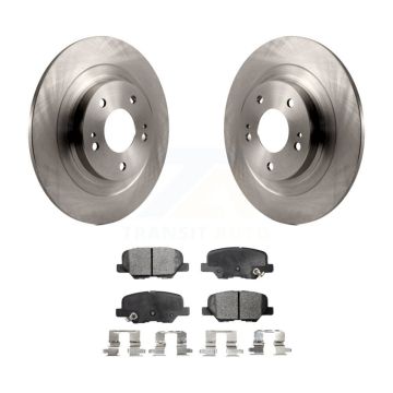 Rear Disc Brake Rotors And Ceramic Pads Kit For Mitsubishi RVR Outlander PHEV Sport K8T-102083