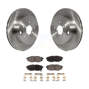 Rear Disc Brake Rotors And Ceramic Pads Kit For 2014-2018 Subaru Forester 2.0L K8T-102096