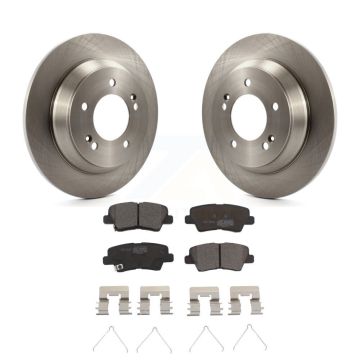 Rear Disc Brake Rotor Ceramic Pad Kit For 2014-2017 Kia Rondo With Electric Parking K8T-102112