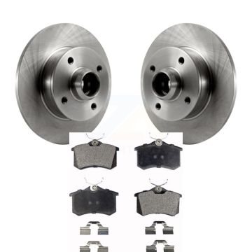 Rear Disc Brake Rotor & Ceramic Pad Kit For Volkswagen Golf Jetta Passat Corrado Scirocco K8T-102120