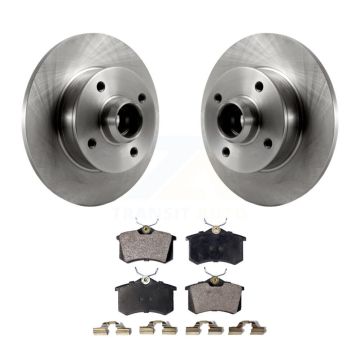 Rear Disc Brake Rotors Hub Assembly And Ceramic Pads Kit For Volkswagen Cabrio K8T-102121