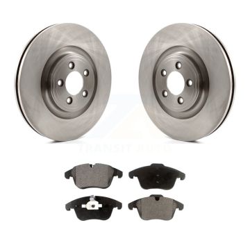 Front Disc Brake Rotor Ceramic Pad Kit For 2010 Jaguar XF With 354mm Diameter K8T-102517