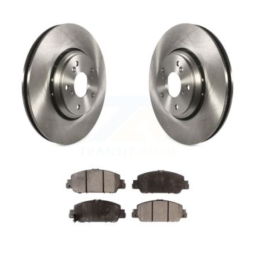 Front Brake Rotor Ceramic Pad Kit For 2017 Honda Accord Hybrid EX-L Touring K8T-102522