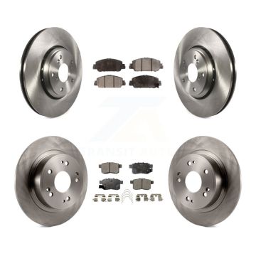 Front Rear Brake Rotor Ceramic Pad Kit For Honda Accord Hybrid EX-L Touring K8T-102569