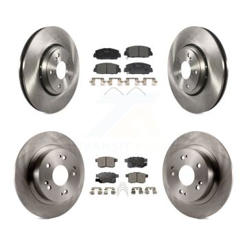 Front Rear Disc Brake Rotors And Ceramic Pads Kit For Honda Accord K8T-102570
