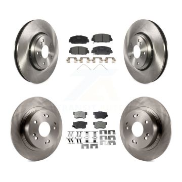 Front Rear Disc Brake Rotors And Ceramic Pads Kit For 2017-2022 Acura ILX K8T-102571