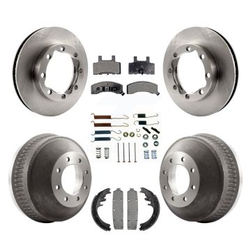 Front Rear Disc Brake Rotors Ceramic Pad Drum Kit (7Pc) For 1988-1989 K3500 GMC Chevrolet K8T-102738