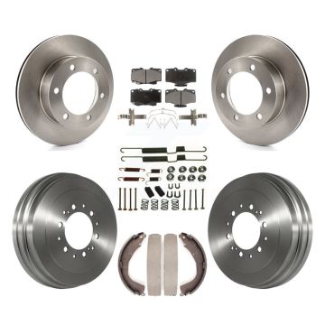 Front Rear Disc Brake Rotors Ceramic Pads And Drum Kit (7Pc) For Toyota 4Runner K8T-102798