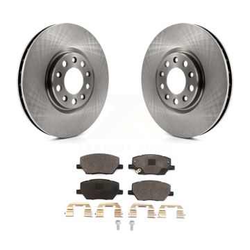Front Disc Brake Rotors And Ceramic Pads Kit For Jeep Compass Renegade Fiat 500X K8T-102847