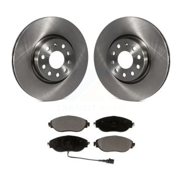 Front Disc Brake Rotors And Ceramic Pads Kit For Volkswagen Jetta GTI K8T-102850