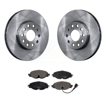 Front Disc Brake Rotors Ceramic Pad Kit For Volkswagen Golf Jetta SportWagen Taos Audi A3 K8T-102852