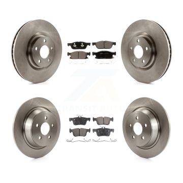Front Rear Disc Brake Rotors And Ceramic Pads Kit For Lincoln Continental K8T-102856
