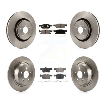 Front Rear Disc Brake Rotors And Ceramic Pads Kit For Ford Fusion Lincoln MKZ Continental K8T-102858