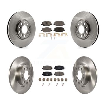 Front Rear Disc Brake Rotors And Ceramic Pads Kit For Jeep Renegade Fiat 500X K8T-102859