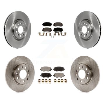 Front Rear Brake Rotor & Ceramic Pad Kit For Chrysler 200 With 330mm Diameter K8T-102861