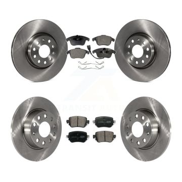 Front Rear Disc Brake Rotors And Ceramic Pads Kit For Volkswagen Passat K8T-102866