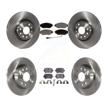Front Rear Brake Rotor & Ceramic Pad Kit For 2015 Volkswagen GTI With Performance Package K8T-102868