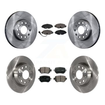 Front Rear Disc Brake Rotors And Ceramic Pads Kit For Volkswagen Golf SportWagen K8T-102874