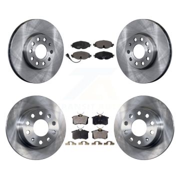 Front Rear Brake Rotors Ceramic Pad Kit For 2015 Volkswagen Golf SportWagen DIESEL engine K8T-102876