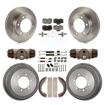 Front Rear Brake Rotors Ceramic Pad Drum Kit (9Pc) For 01 Toyota 4Runner Limited/Base/SR5 K8T-102950