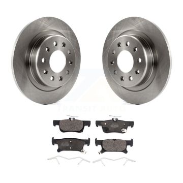 Rear Brake Rotors Ceramic Pad Kit For 16-19 Buick Envision With 288mm Diameter Rotor K8T-102976