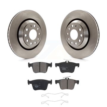 Rear Brake Rotor & Ceramic Pad Kit For Volkswagen Atlas Audi Q3 Cross Sport Golf R Arteon K8T-102981