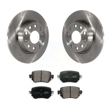 Rear Disc Brake Rotors Ceramic Pad Kit For Volkswagen Golf SportWagen Passat GTI Alltrack K8T-102985