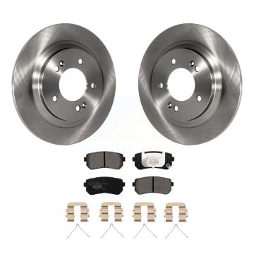 Rear Brake Rotor Ceramic Pad Kit For Kia Optima LX EX 1.6T With Electric Parking K8T-102989
